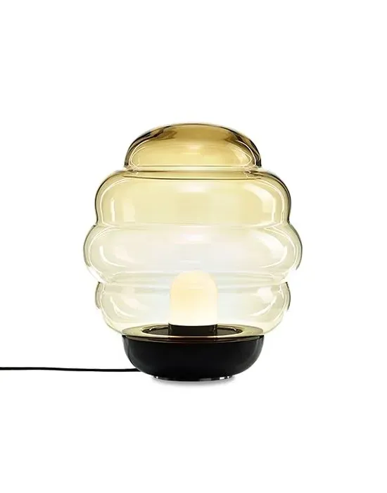 Medium Floor Light - Amber, Blown Glass
