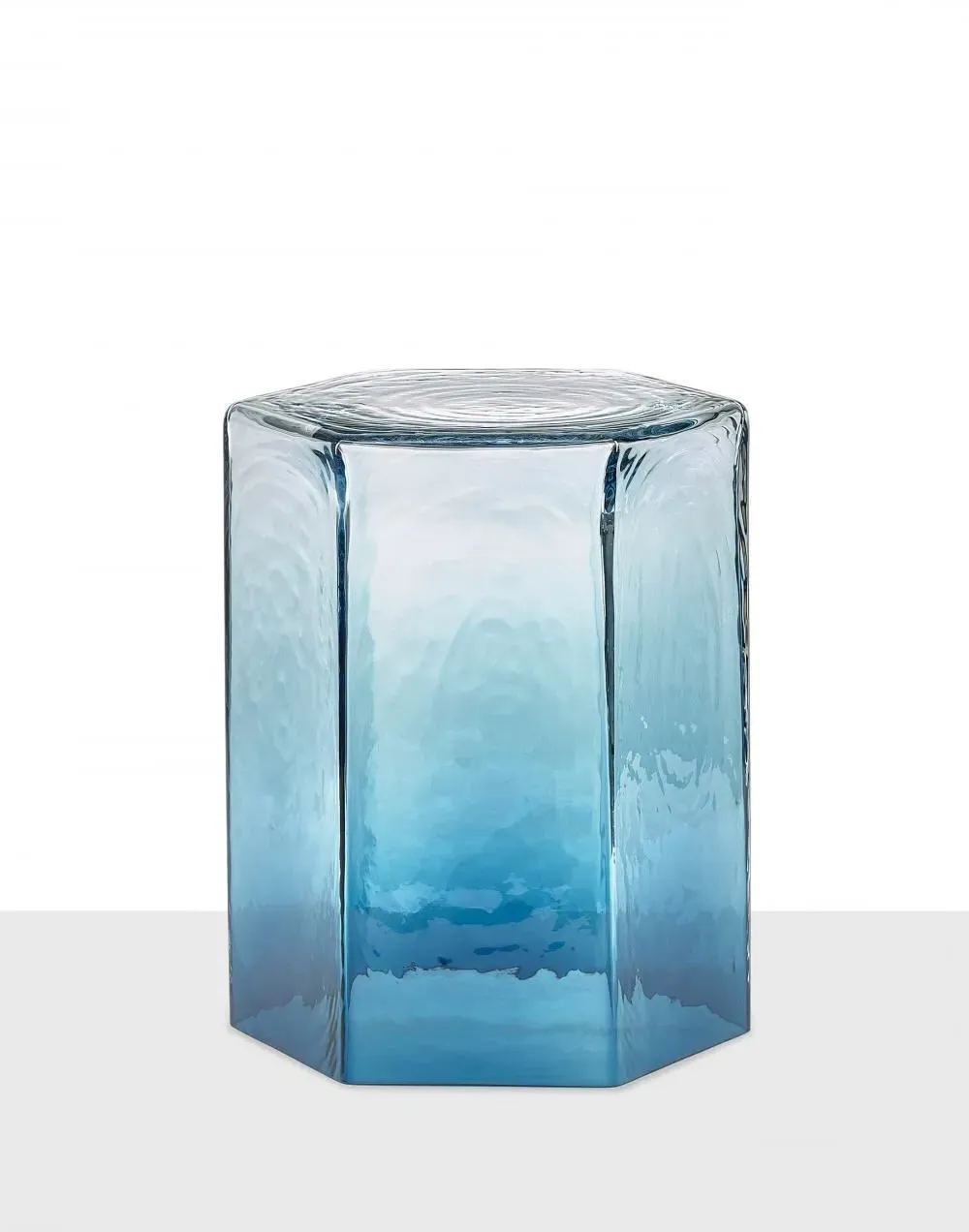 Medium Hex Table - Ferrari Red, Glass