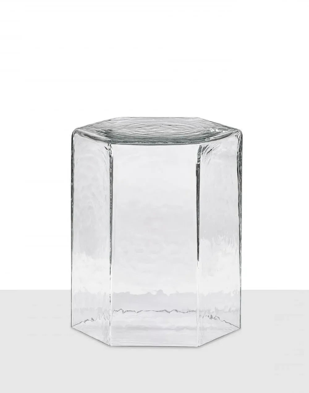 Medium Hex Table - Ferrari Red, Glass