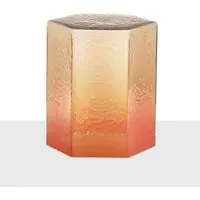 Medium Hex Table - Ferrari Red, Glass