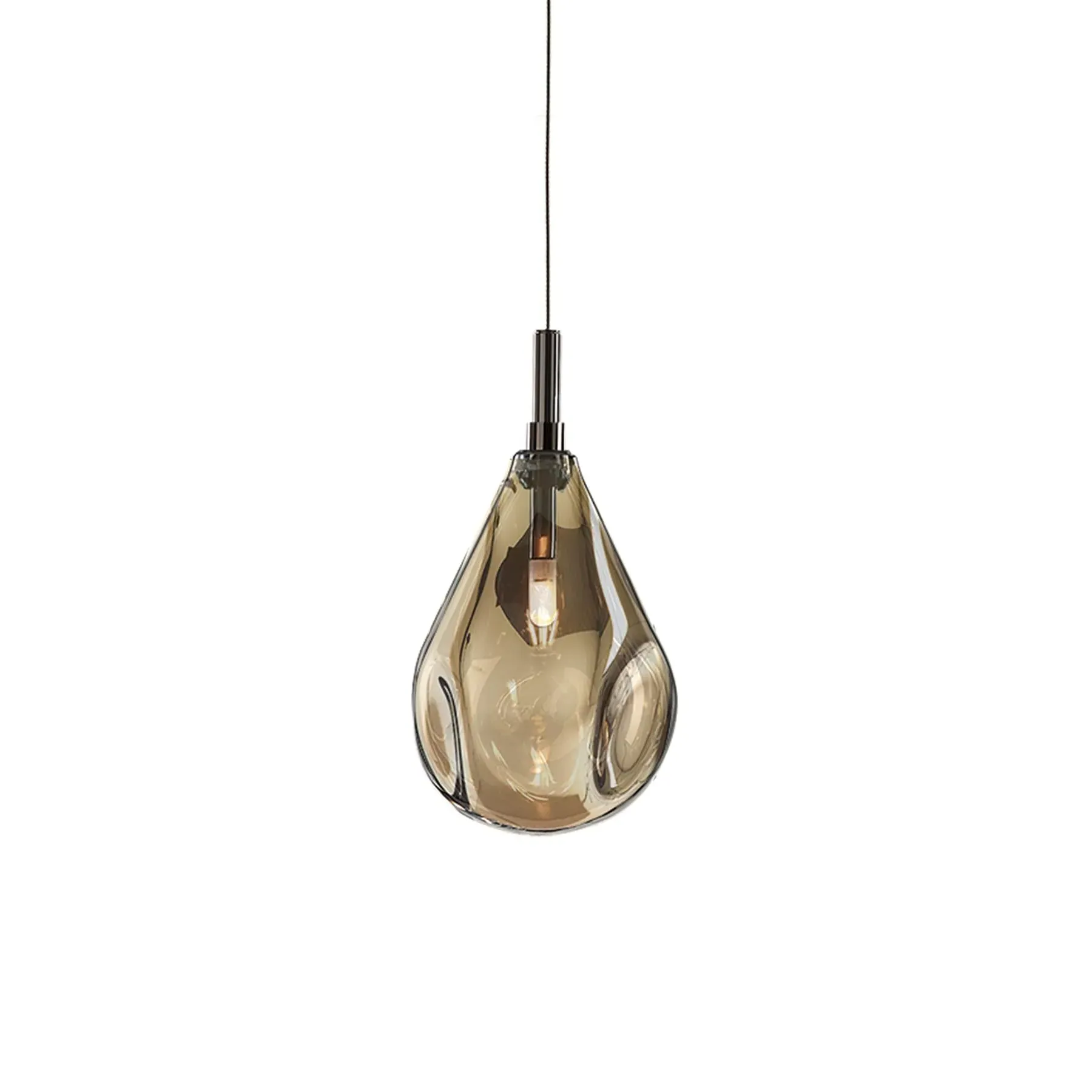 Mini Pendant Light Hand-Blown - Gold, Glass