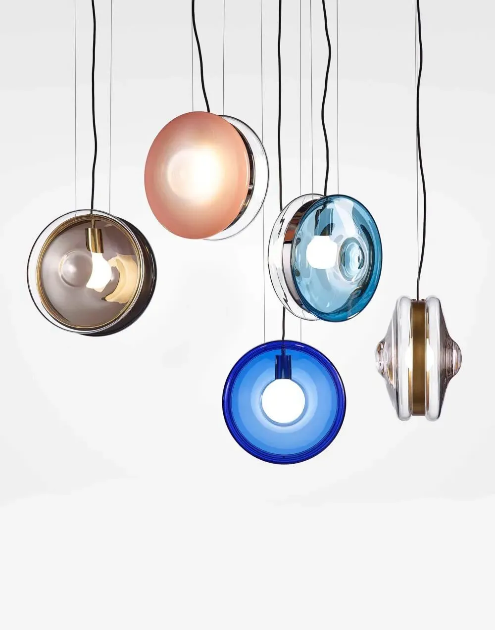 Orbital Pendant Light - Black, Glass