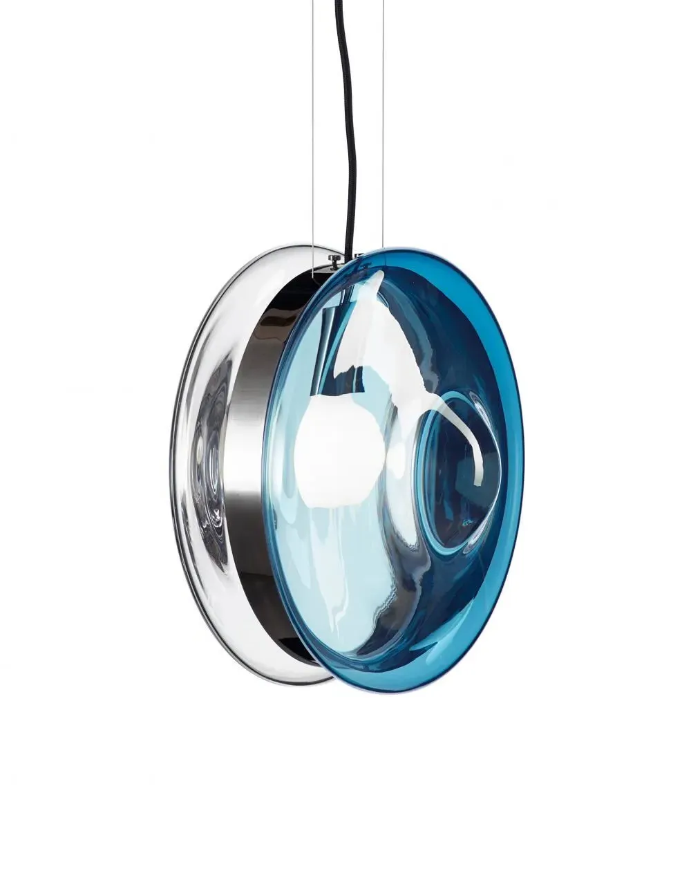 Orbital Pendant Light - Clear, Polished Nickel