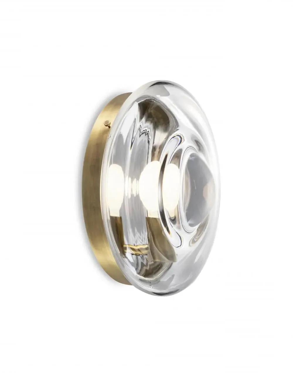 Orbital Wall Light - Clear, Brass