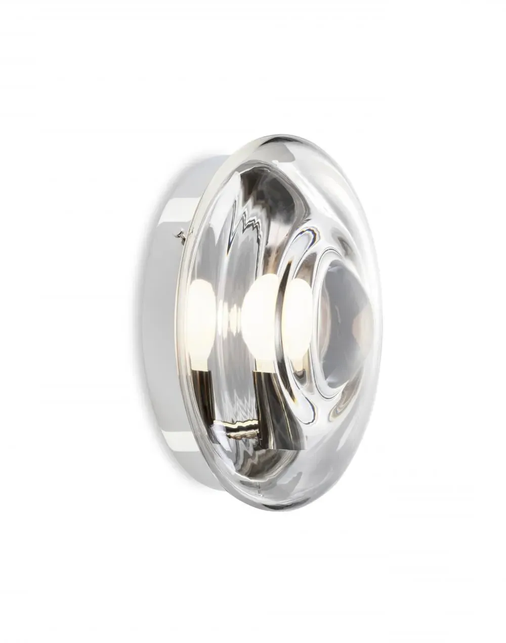 Orbital Wall Light - Clear, Nickel