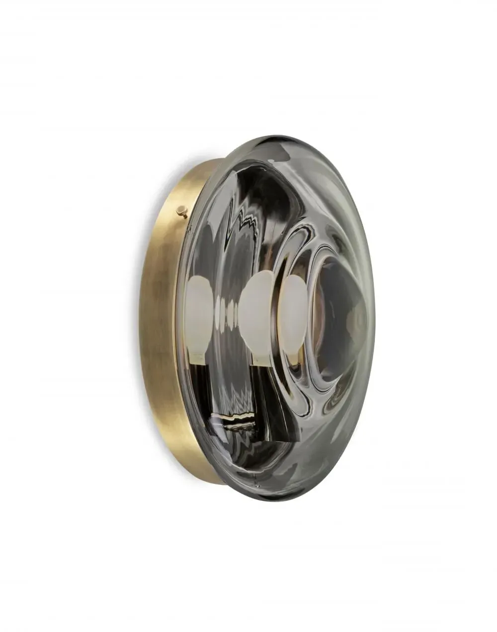 Orbital Wall Light - Green, Brass