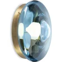 Orbital Wall Light - Green, Brass