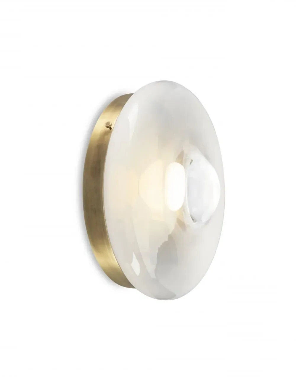 Orbital Wall Light - White, Brass