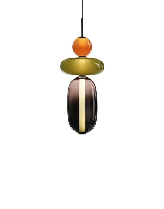 Pebbles Small Pendant Light Configuration 2 - Glass