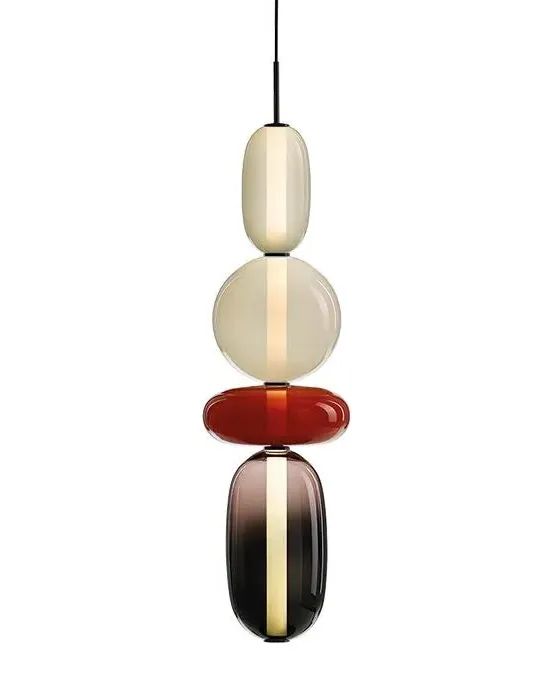 Pebbles Small Pendant Light Configuration 6 - Glass