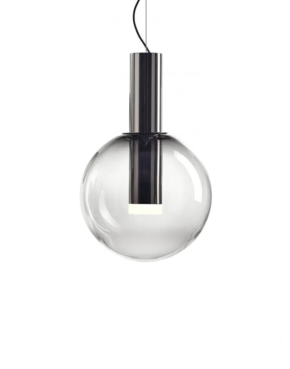 Small Ball Pendant Light - Smoke, Glass