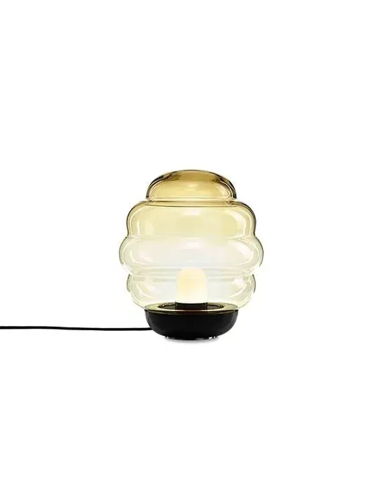 Small Floor Light - Amber, Blown Glass