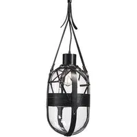 Tied Up Romance Type B Pendant Light - Crystal Glass, Leather