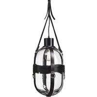 Tied Up Romance Type C Pendant Light - Crystal Glass, Leather