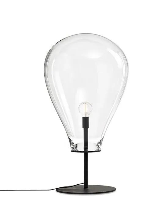 Tim Small Floor Light - Clear Glass, Steel