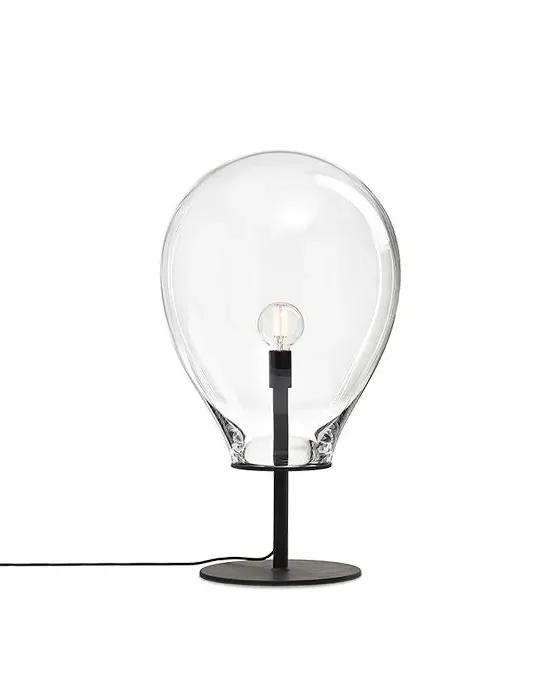 Tim Small Floor Light - Clear Glass, Steel