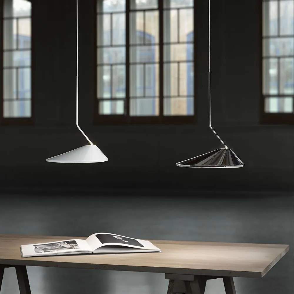 Cone Pendant Light with LED Dimmer - Copper