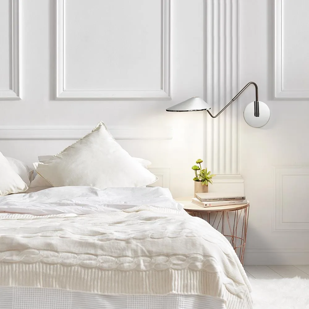 Cone Wall Light with Adjustable Angle - White