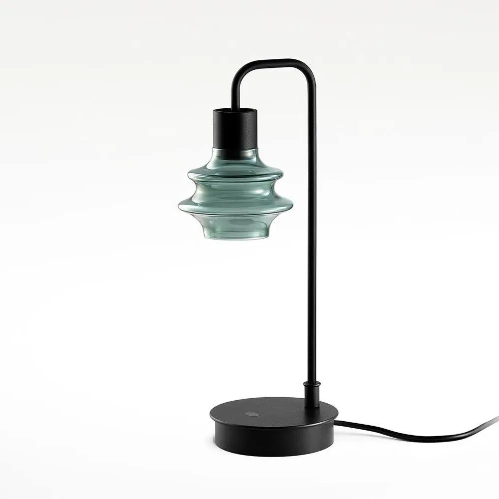 M Table Lamp with Cord Switch - Frosted Glass