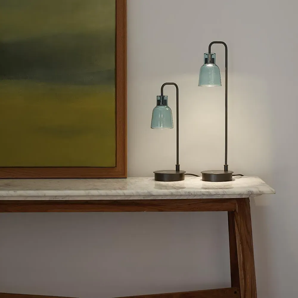 M Table Lamp with Dimmer - Transparent Glass