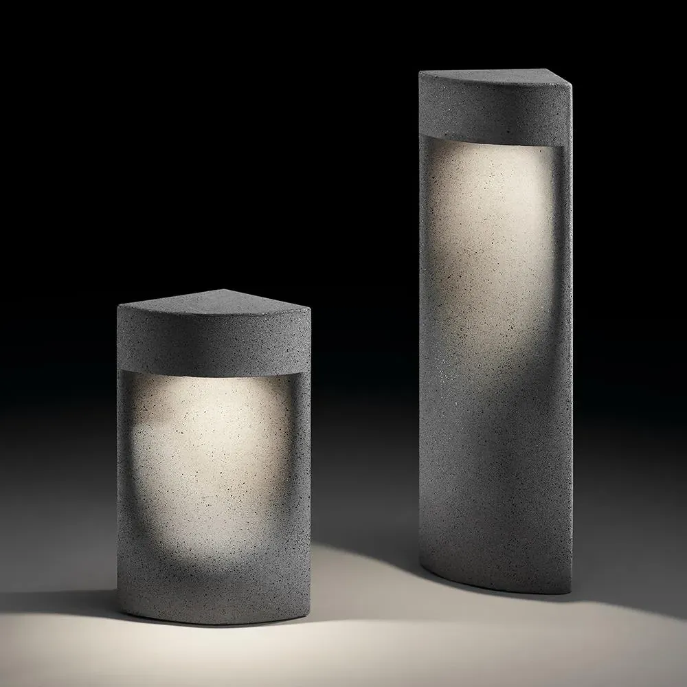 Outdoor Bollard Light with LED - Concrete image