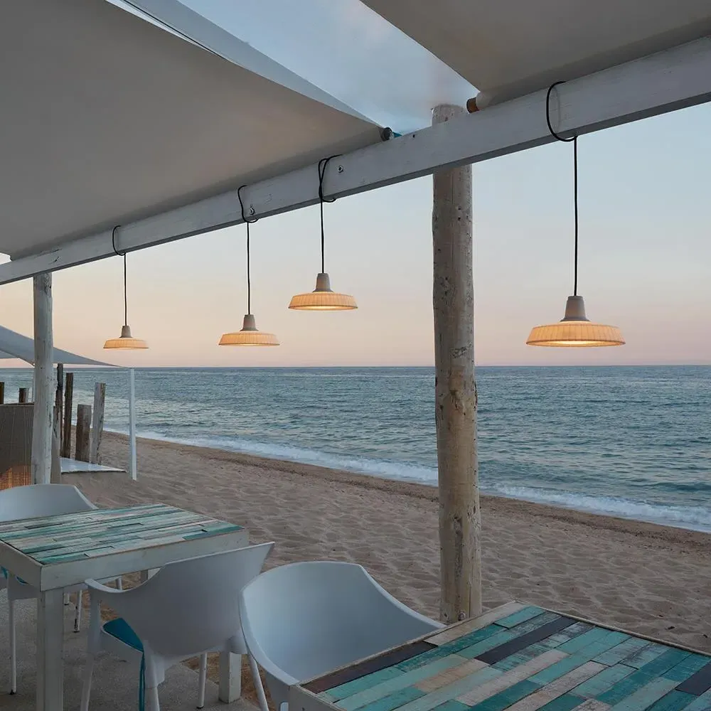 Outdoor Pendant Light - White, Polyethylene