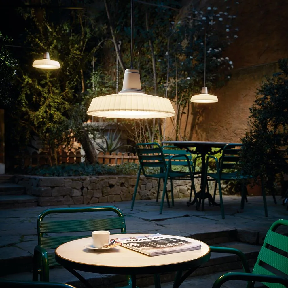 Outdoor Pendant Light - White, Polyethylene