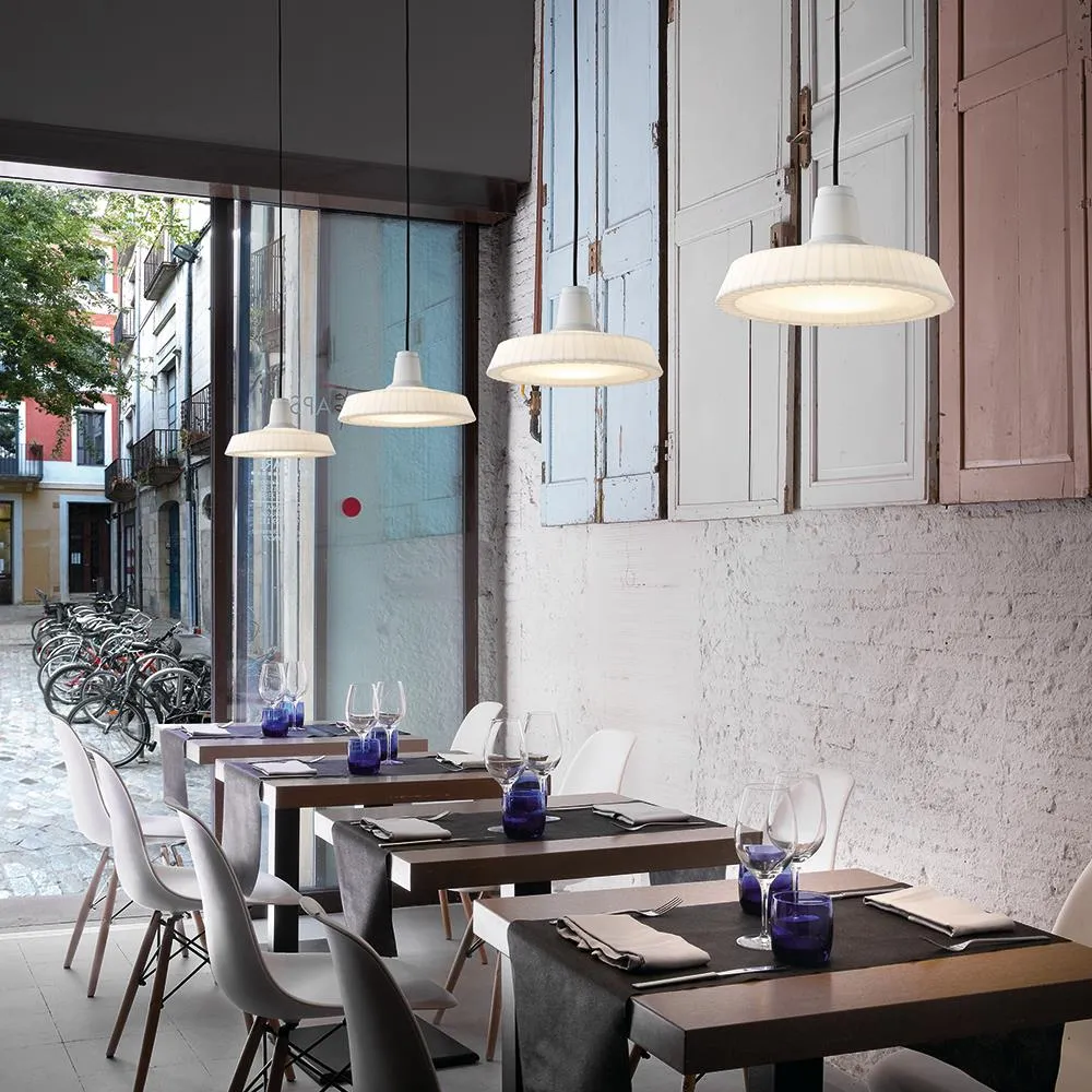 Outdoor Pendant Light - White, Polyethylene