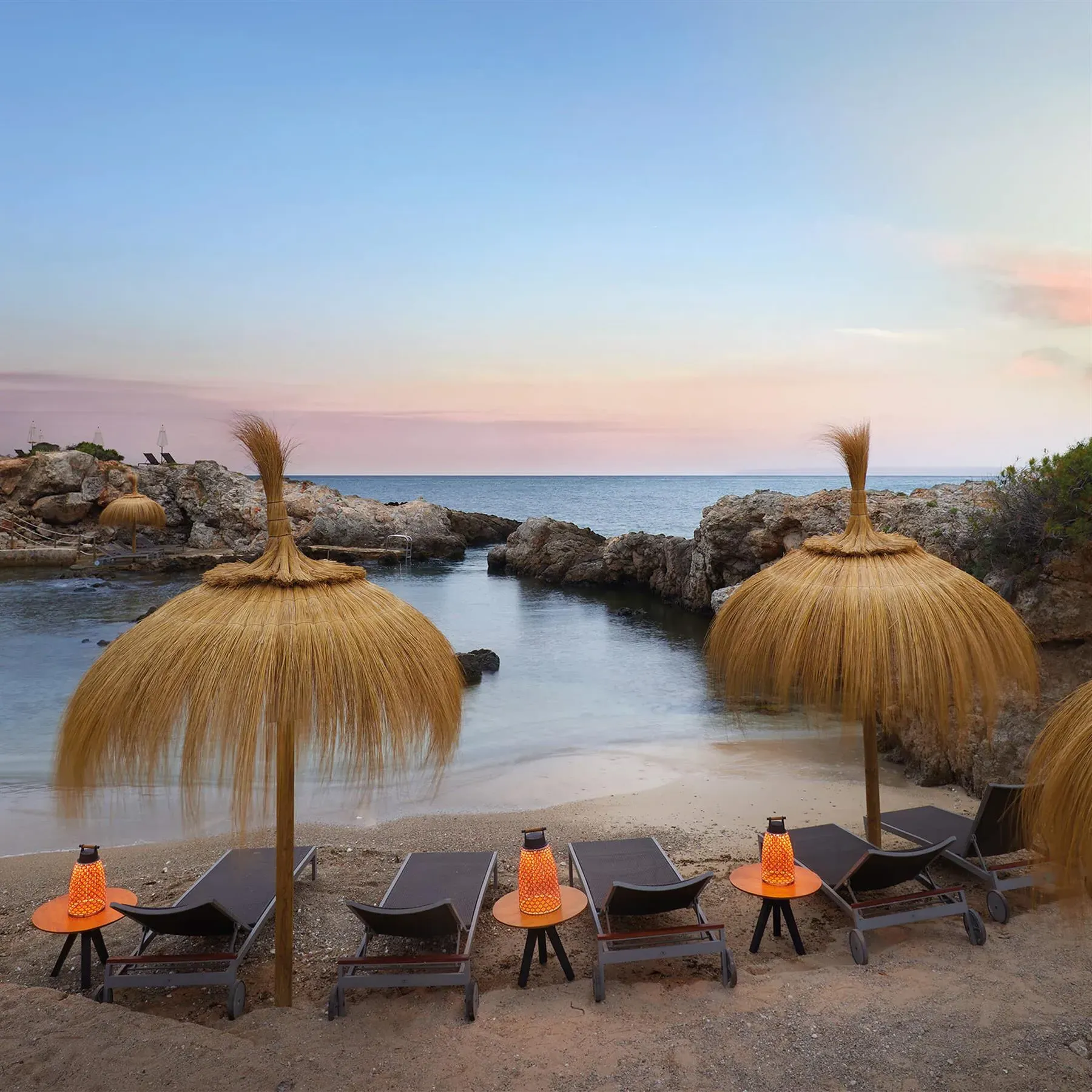 Portable Outdoor Lamp - Red, Synthetic Fibre