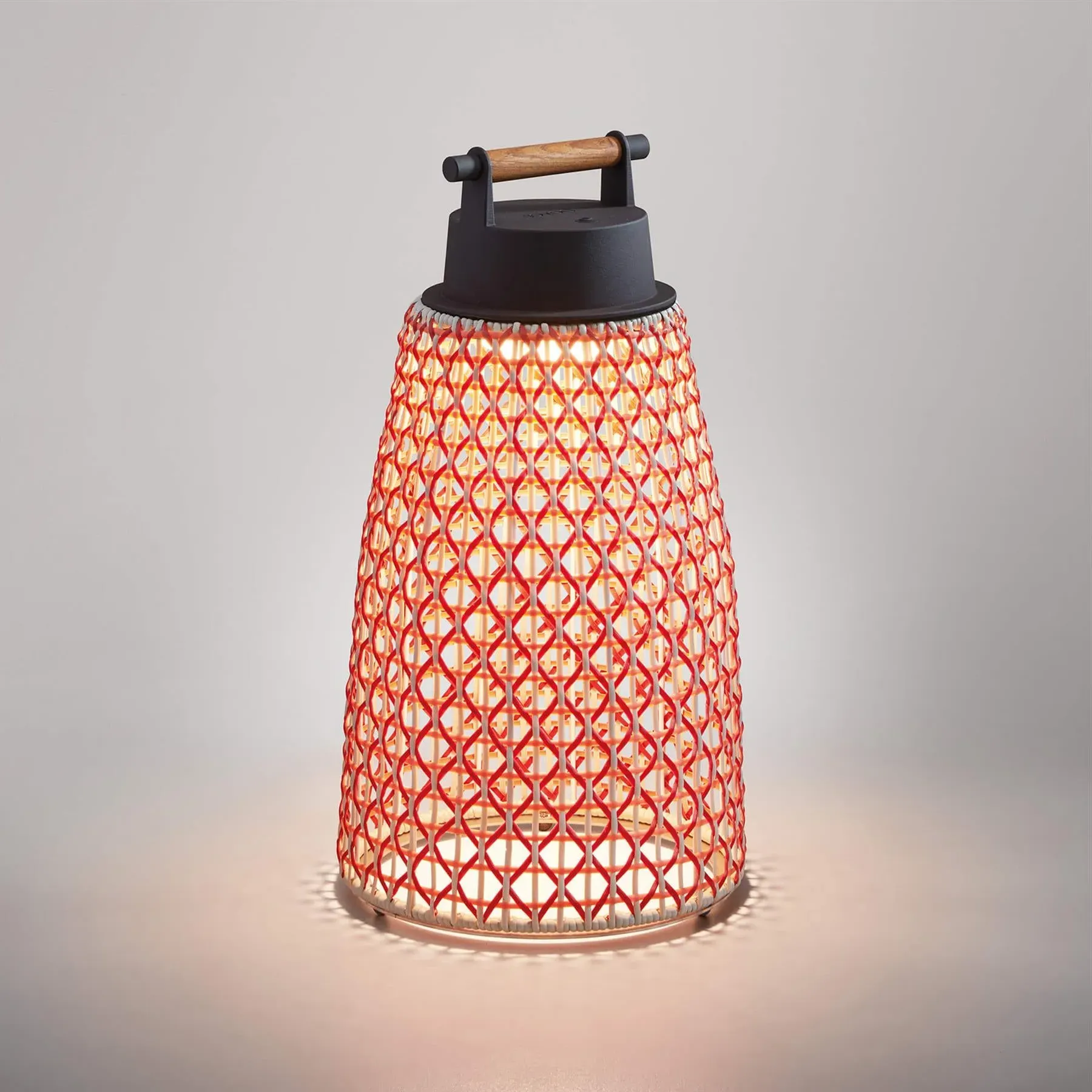 Portable Outdoor Lamp - Red, Synthetic Fibre image