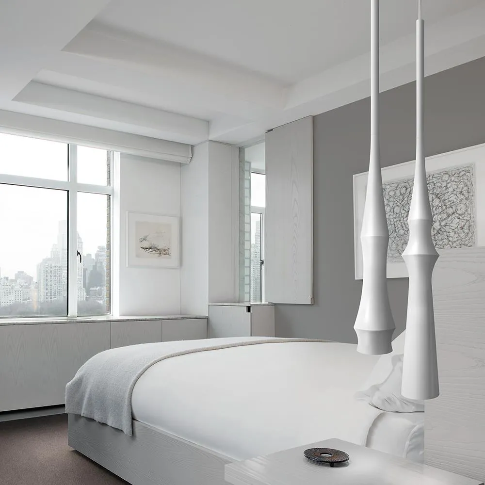 Slend 03 Pendant Light - White, Aluminium