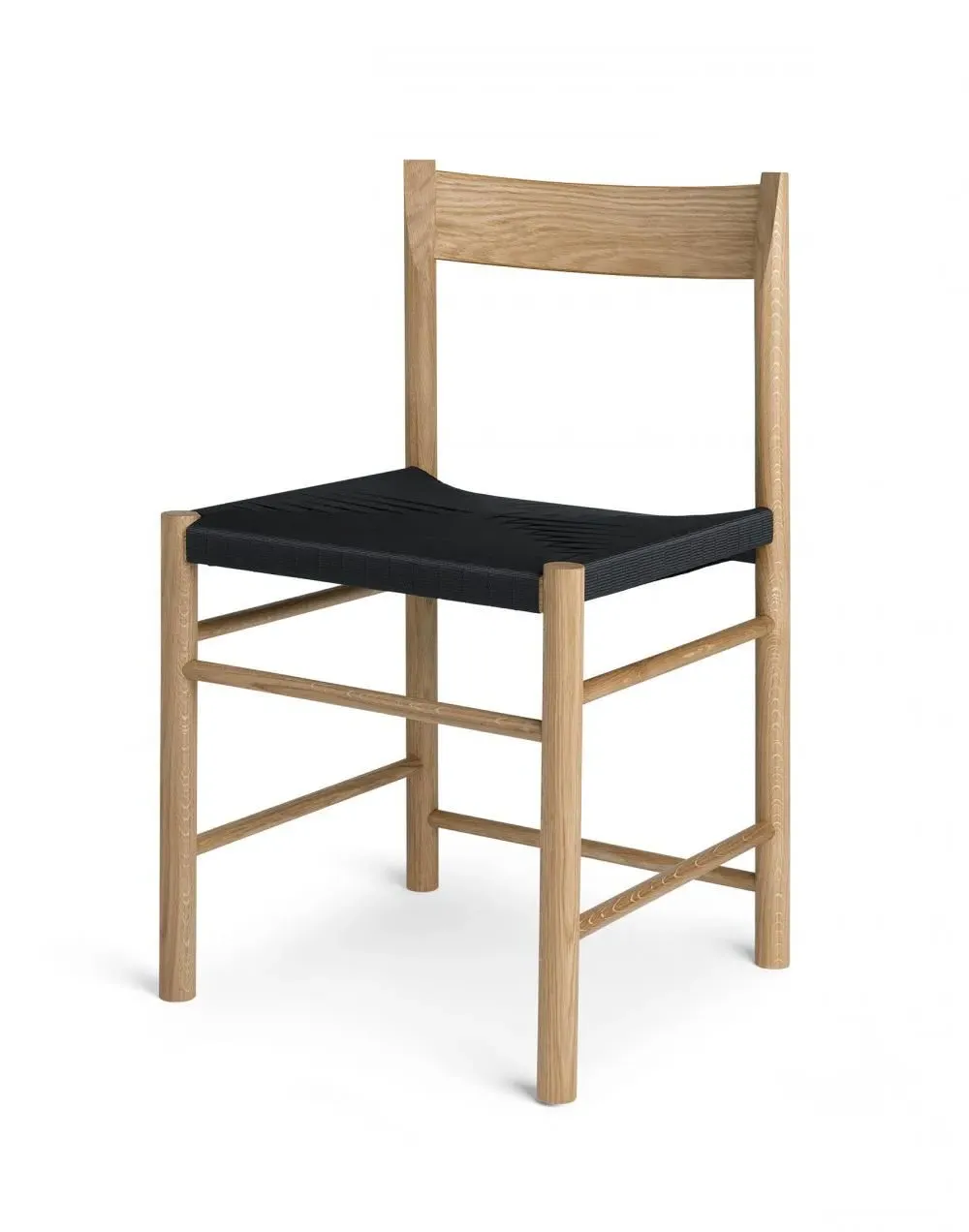 Dining Chair with Armrests - Black Ash