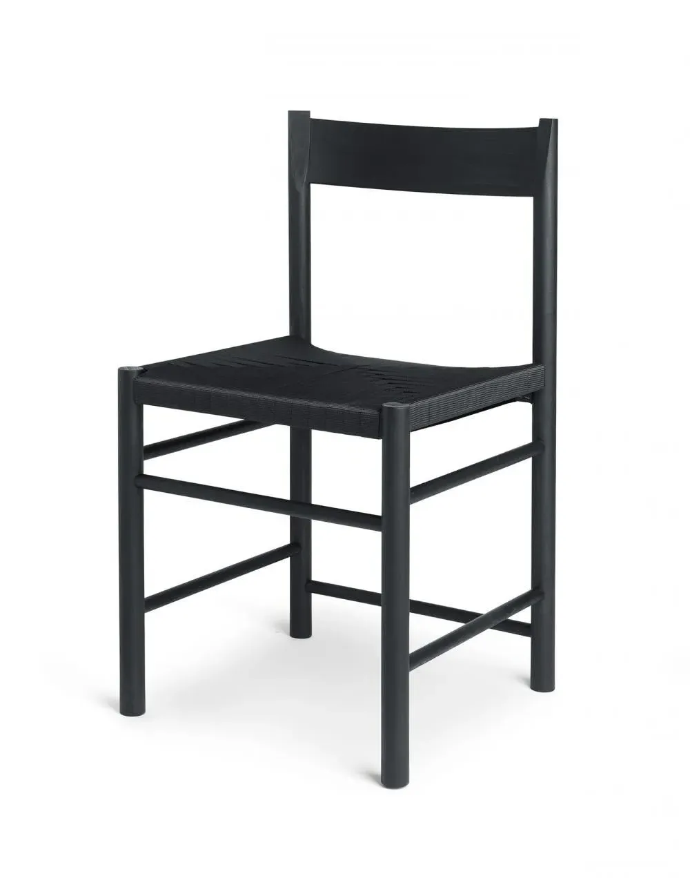 F Dining Chair - Black Ash, Polyester