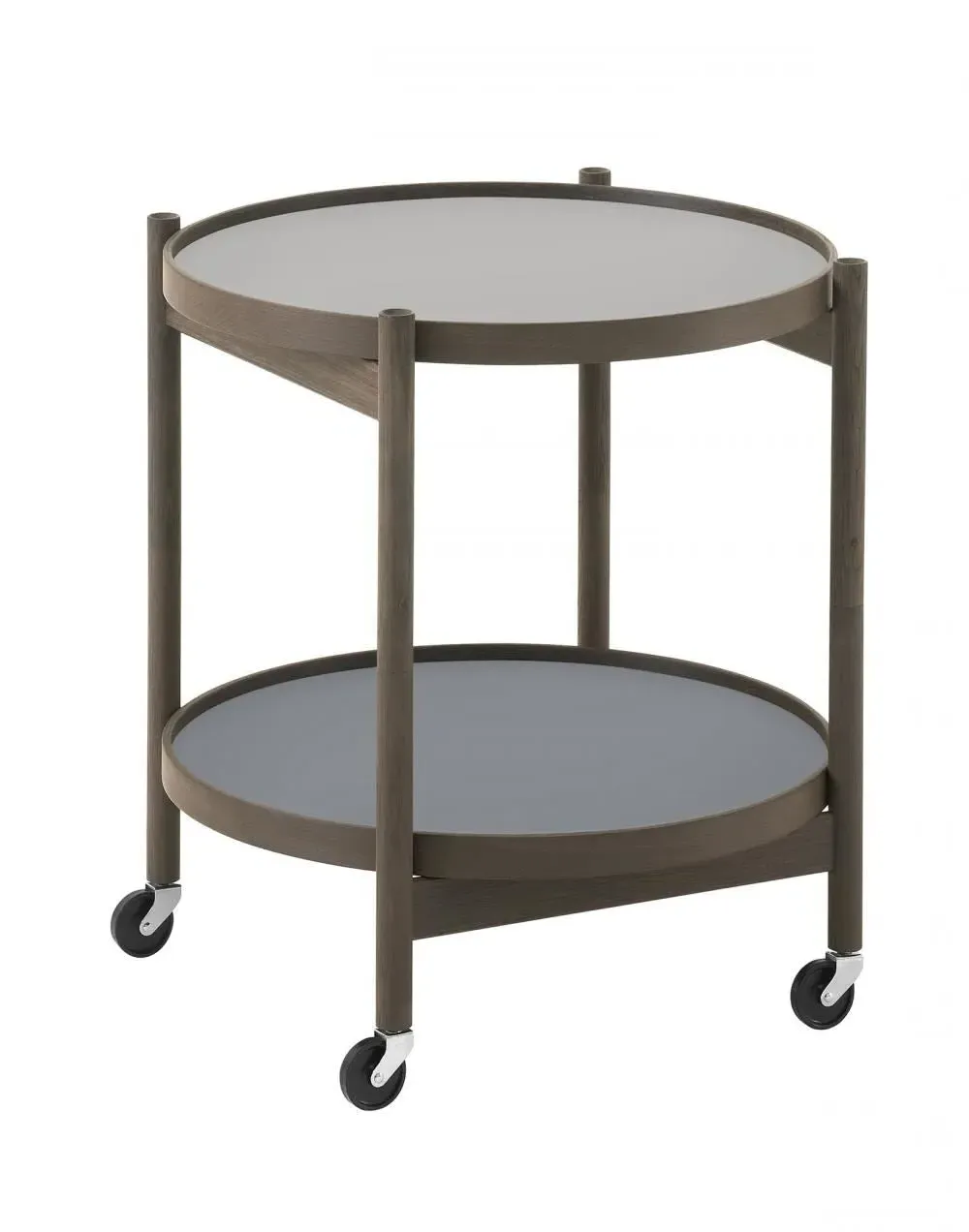 Tray Side Table with Folding Frame - Grey, Oak