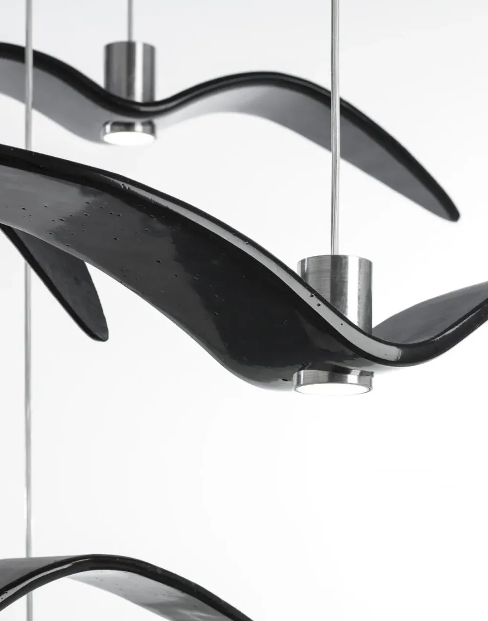 Bird Pendant Light - Opal, Glass