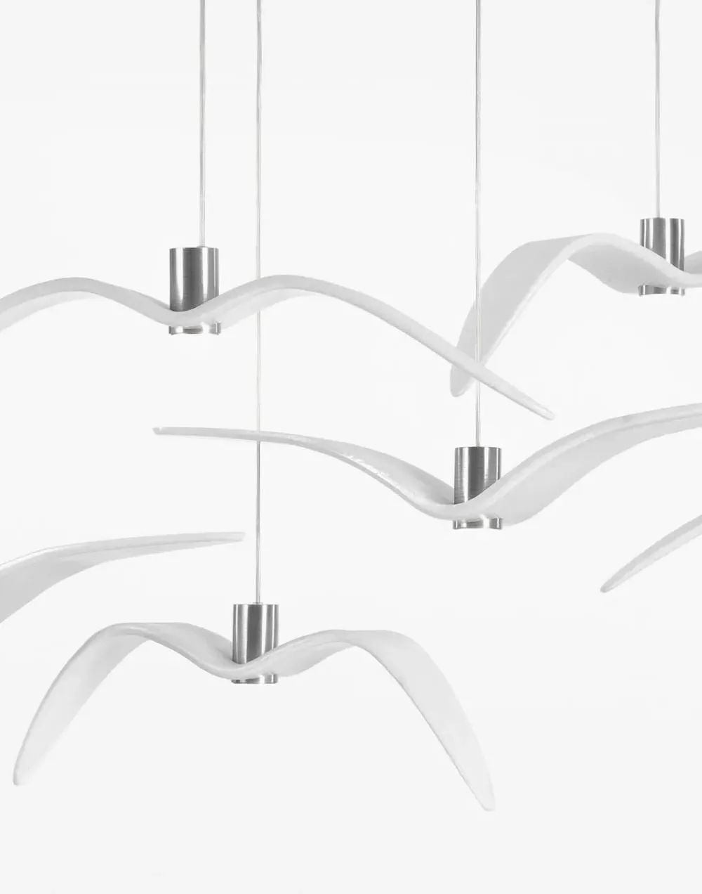 Bird Pendant Light - Opal, Glass
