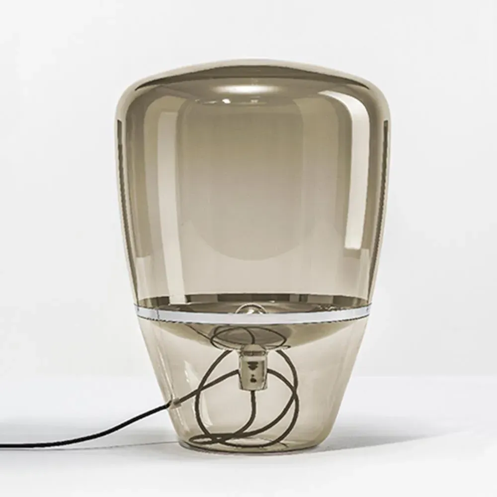 Floor Light with Reflector - Smoke Brown, Glass image