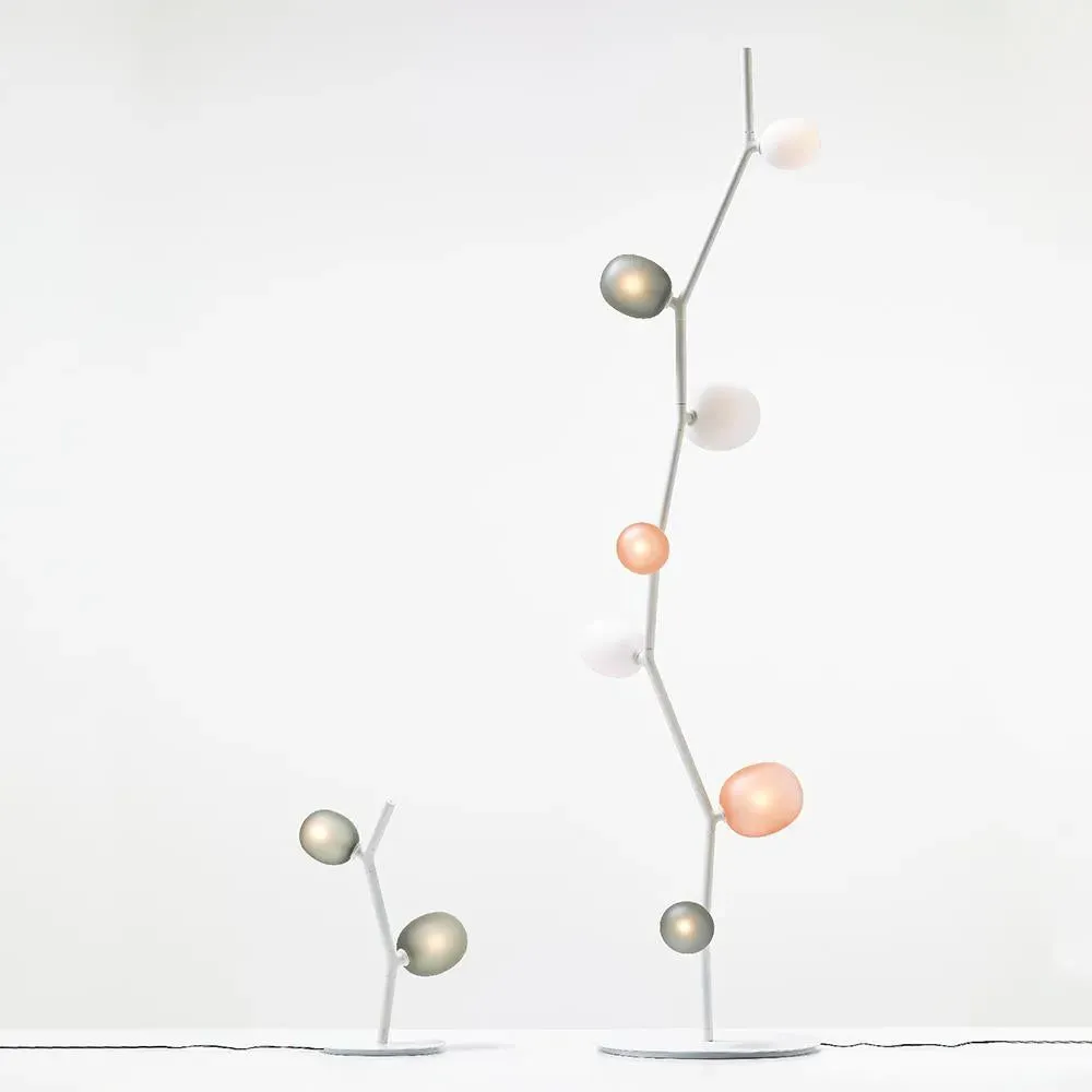 Ivy Floor Light - Light Pink, Glass