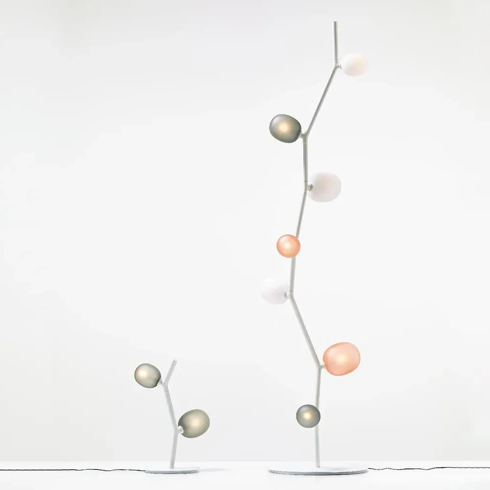 Ivy Table Lamp - Light Pink, Glass