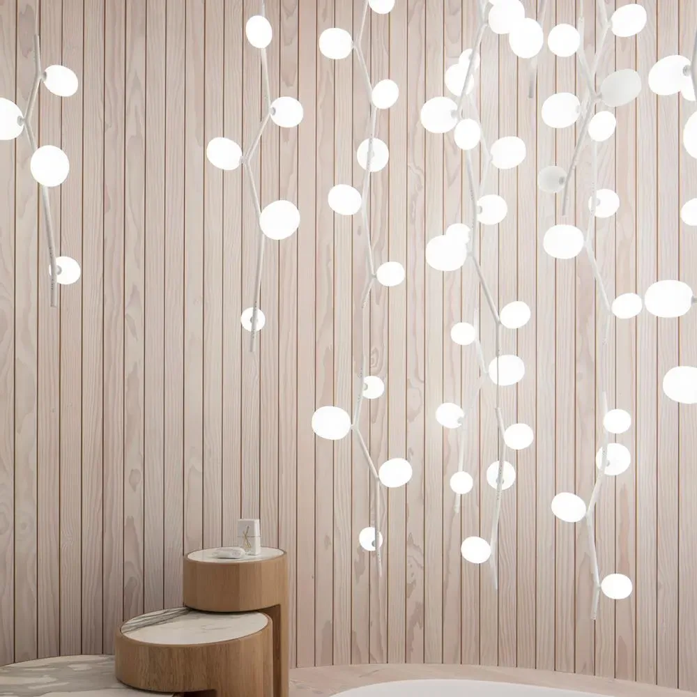 Ivy XS Vertical Pendant Light - Light Pink, Glass