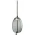 Knot Tall Pendant Light - Opaline, Chrome Black