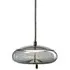 Knot Wide Pendant Light - Opaline, Chrome Black