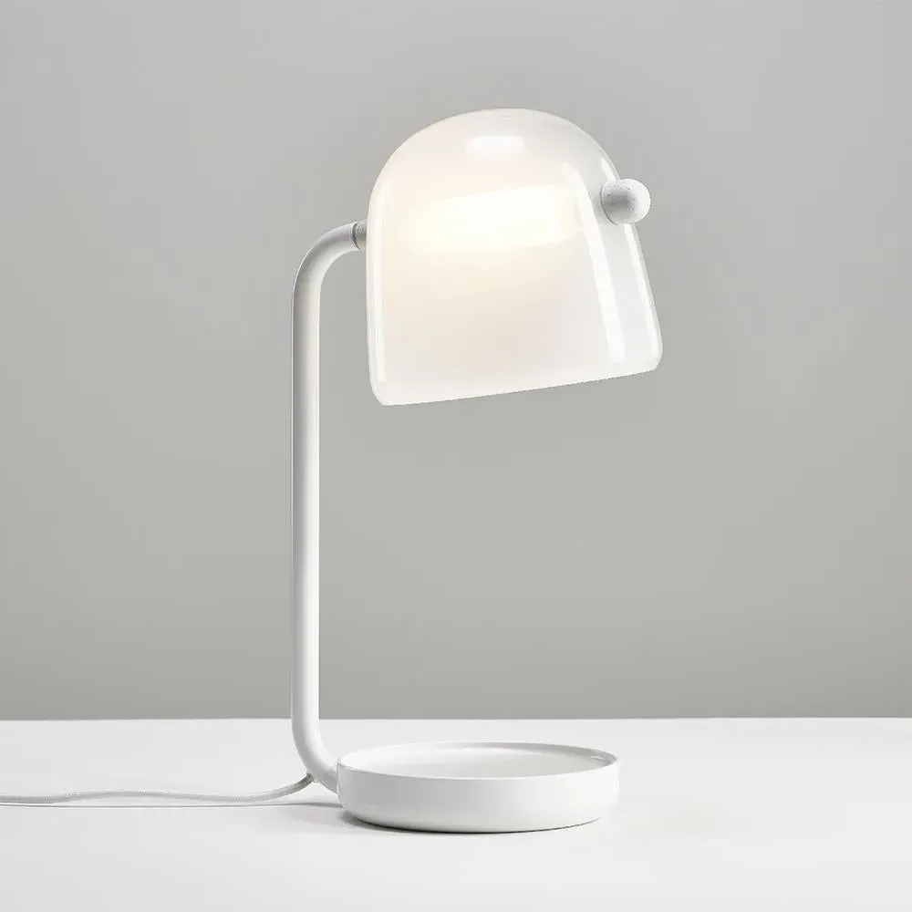Mona Table Lamp - Opaline Glass, Black image