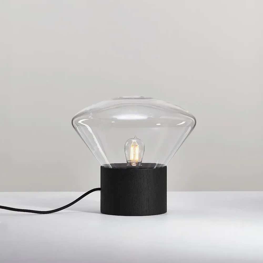 Muffins Mini Table Light - Opaline, European Oak image