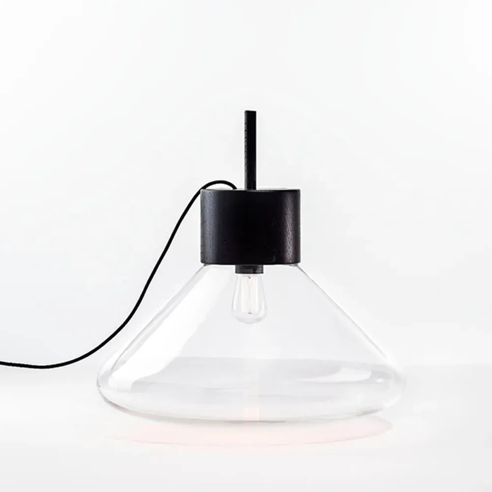 Portable Table Light - Opaline, Walnut