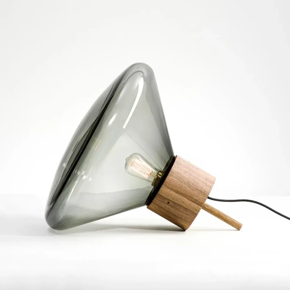 Portable Table Light - Violet, Walnut
