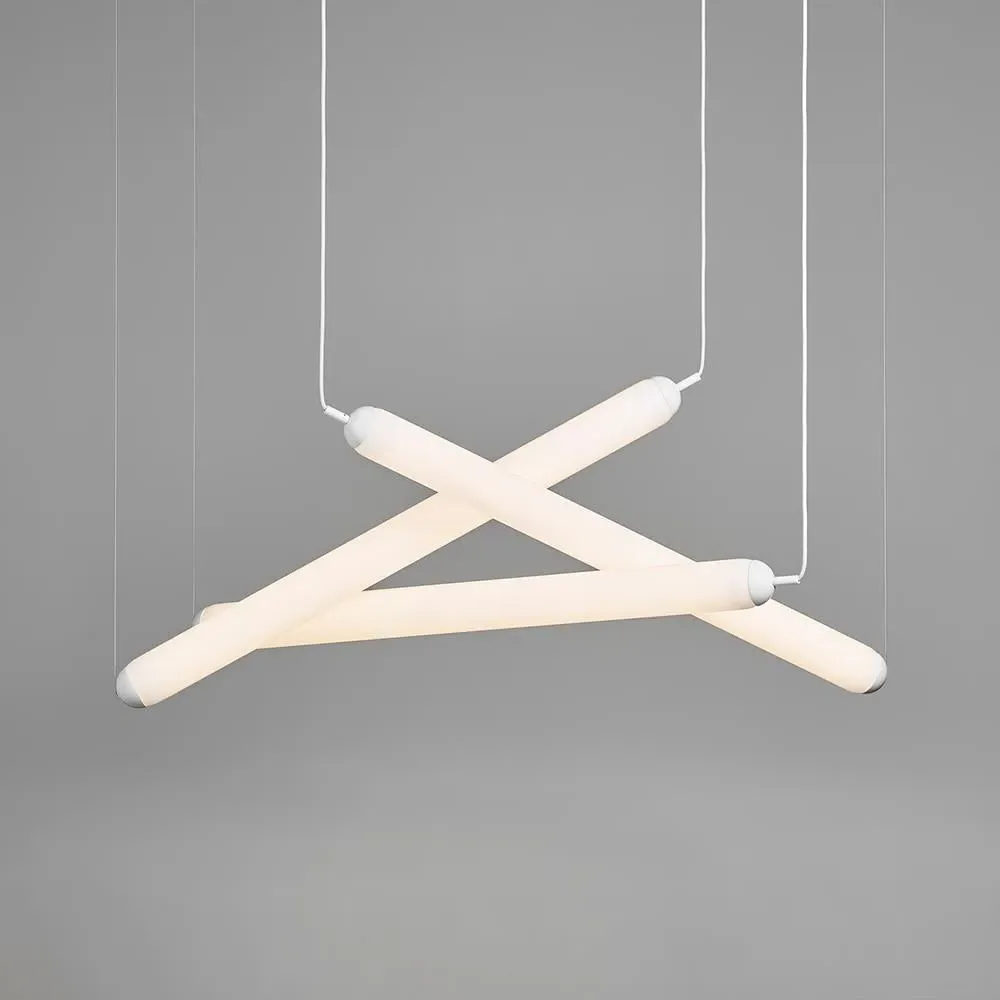 Puro Large Chandelier - White, Opal