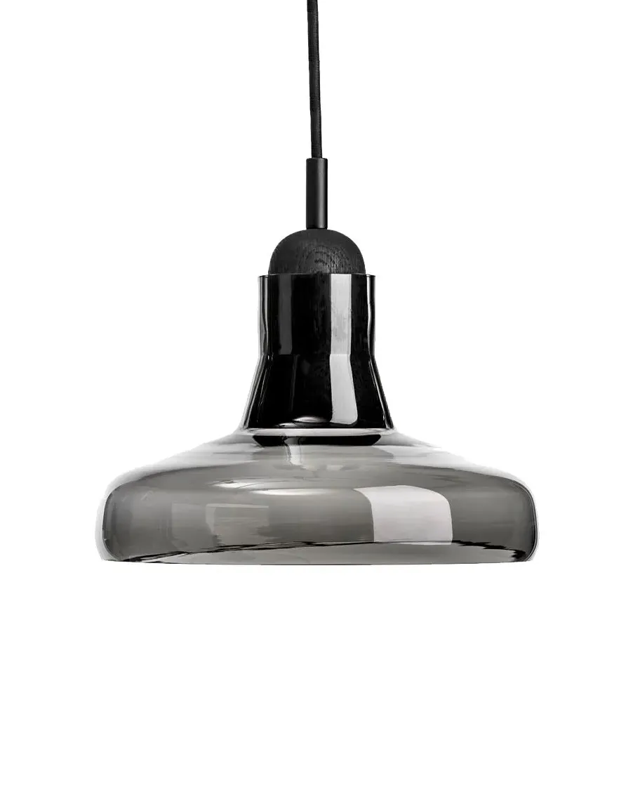 Shadows 3 Pendant Light - Opaline, American Walnut