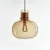 Small Pendant Light - Smoke Brown, Glass