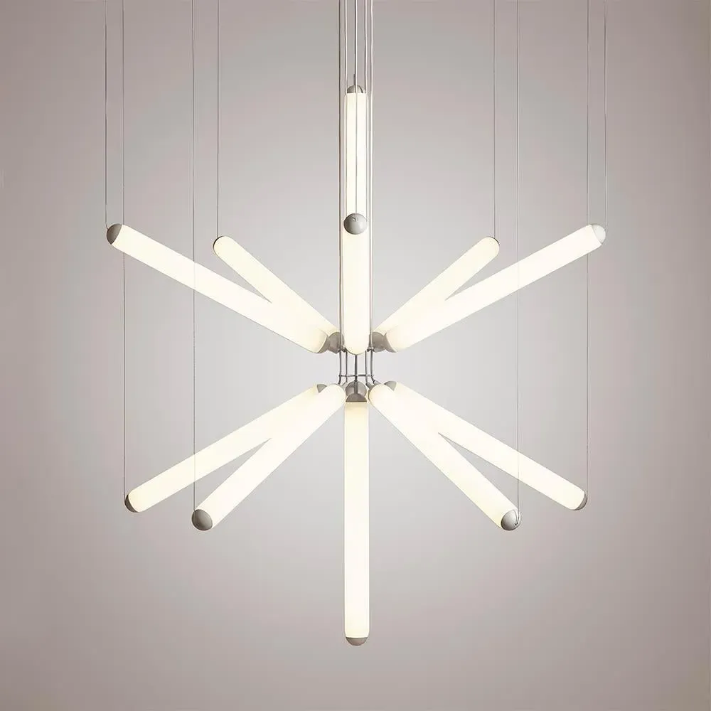 Small Sparkle Chandelier - Black, Opaline Glass